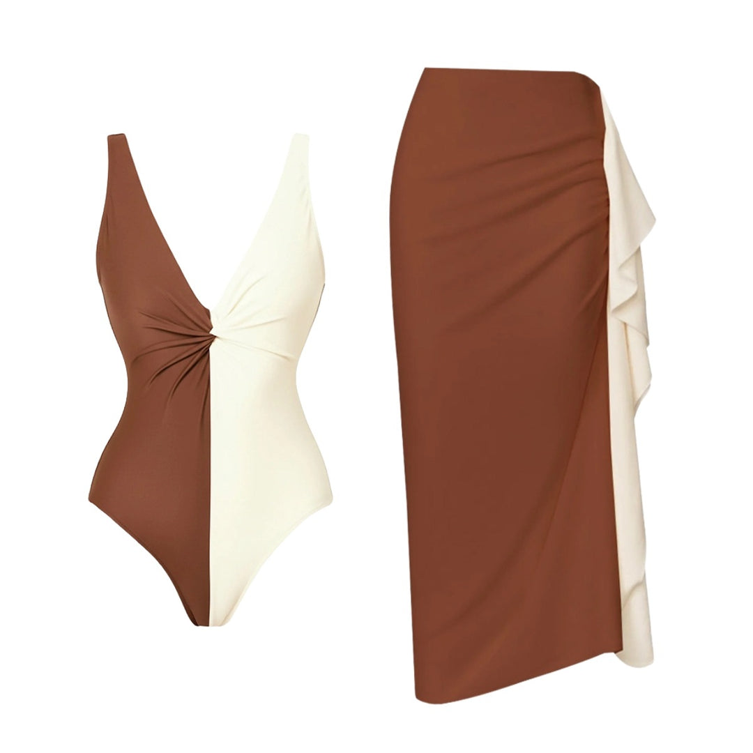 Damen Bikiniset mit elegantem Wickelrock EB