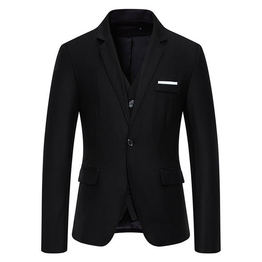 Herren Hochwertiges Anzug-Set mit Weste und elegantem Kragen EB