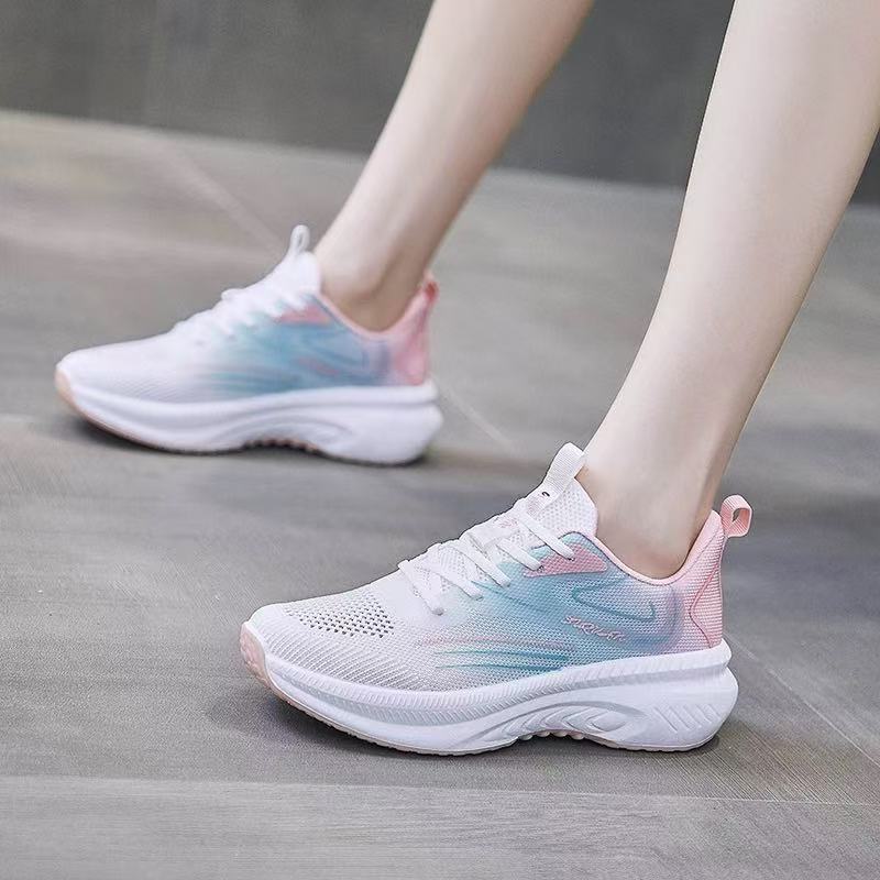 Damen Hochwertige Lauf- und Freizeitsneaker mit atmungsaktivem Obermaterial und gepolsterter Sohle EB