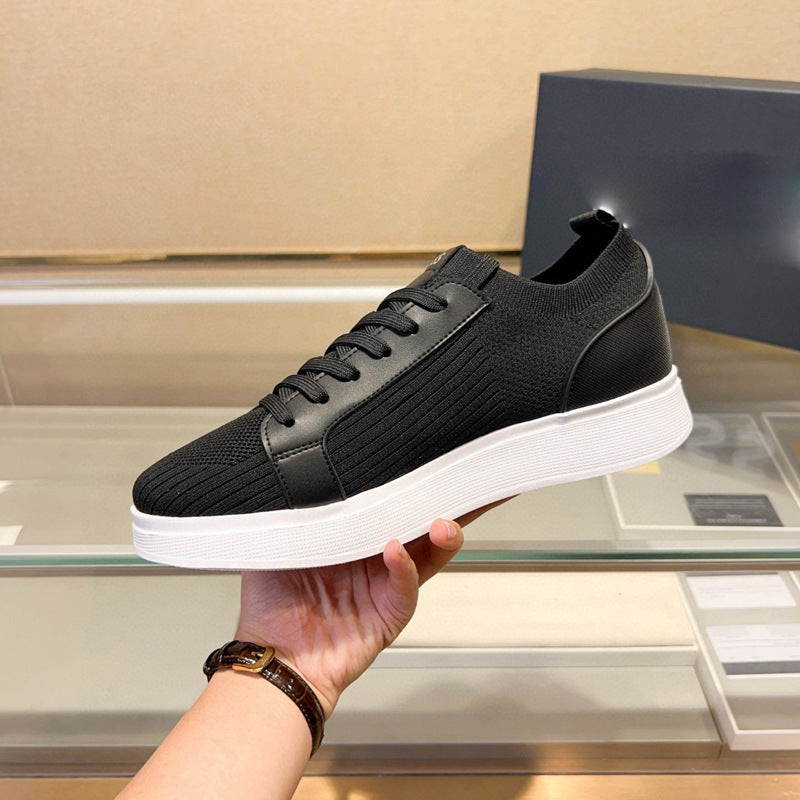 Damen Sportliche Sneakers mit atmungsaktiver Strickoberfläche und flexiblem Sohlenprofil EB