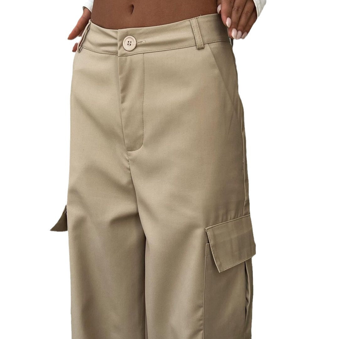 Damen Weite Cargo-Hose EB