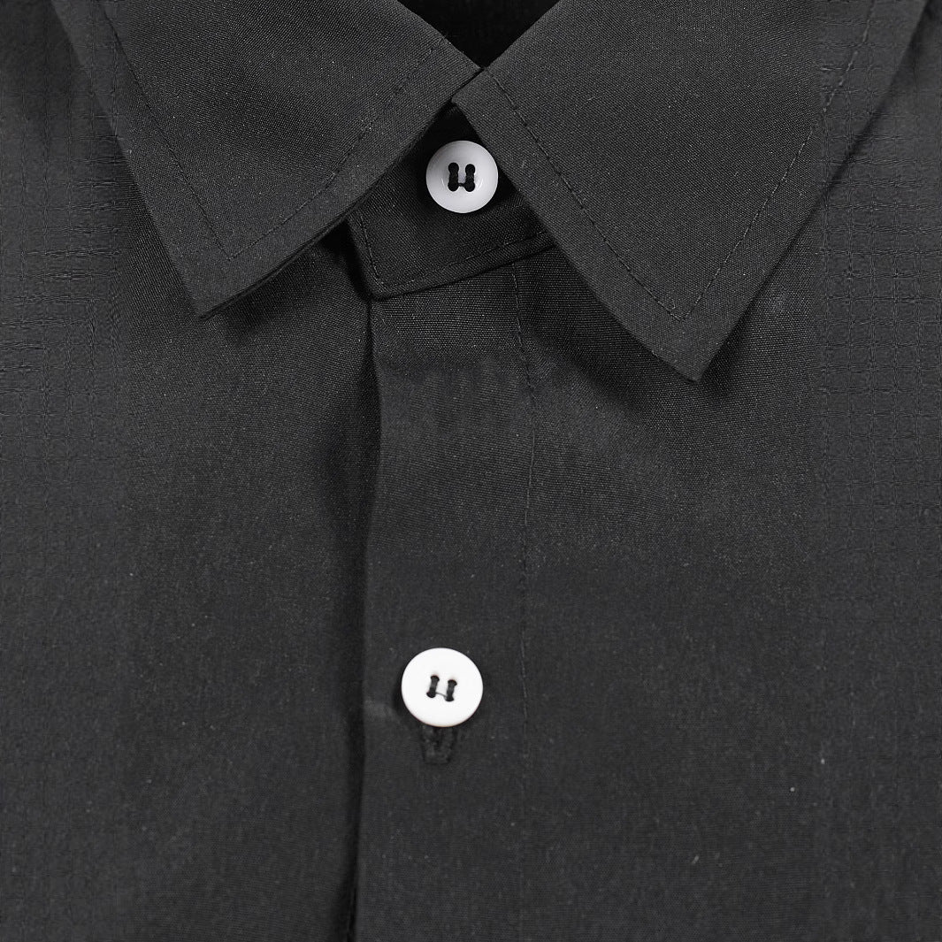 Herren Kreatives Langarmhemd mit asymmetrischem Design EB