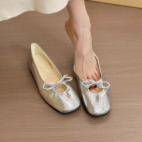 Damen elegante Ballerinas mit modischem Rüschendesign und komfortablem Innenfutter EB
