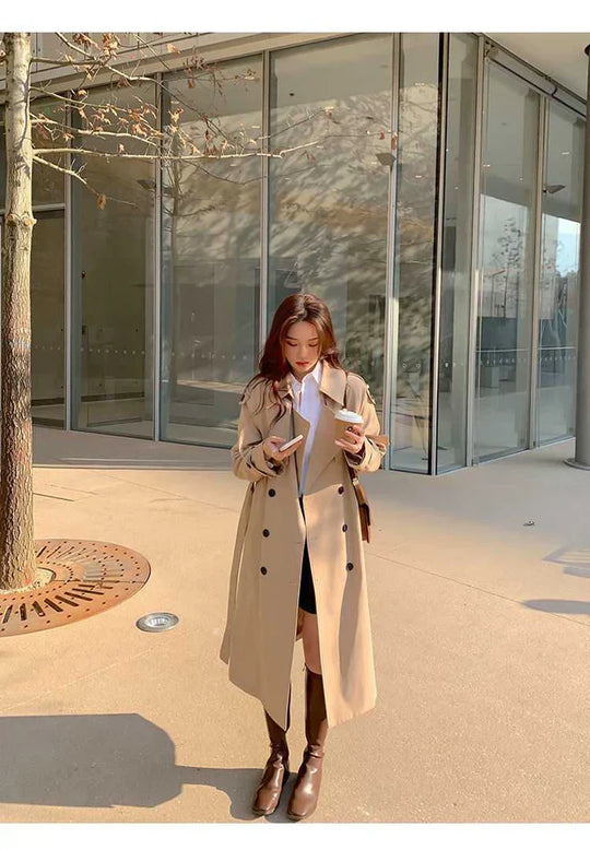 EB | Trenchcoat mit Doppelten Knopfreihen Kornelia