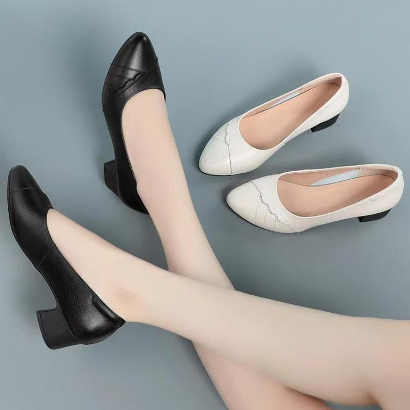 Damen Elegante Pumps mit modischem Blockabsatz und detailverliebtem Obermaterial EB