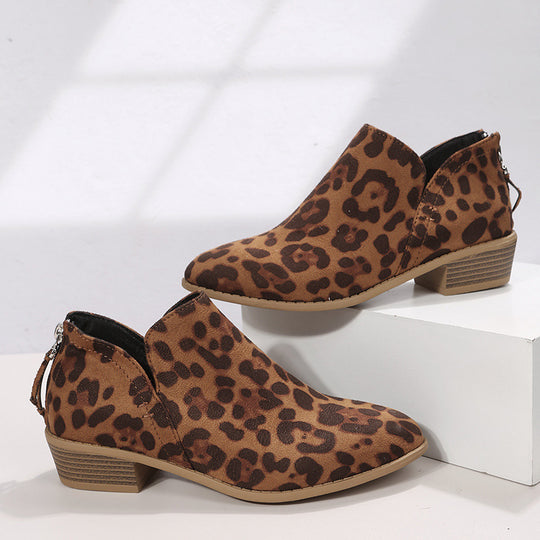 Damen modische Stiefeletten mit hochwertigen Metallic-Obermaterial und elegantem Design EB