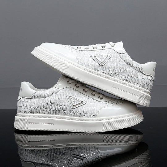 Damen Modische Sneakers mit exklusivem Muster und glänzender Oberfläche EB