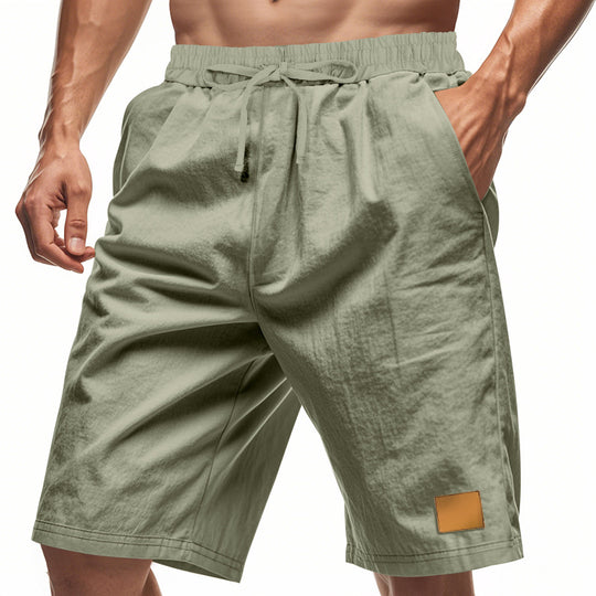 Herren nan Kordelzug-Bermuda aus weichem Baumwollmix mit elastischem Bund und Seitentaschen EB