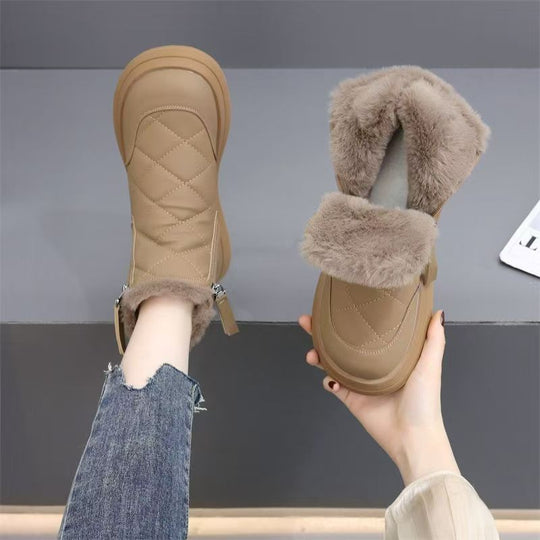 Damen gepolsterte Winterstiefel mit Fleecefutter EB