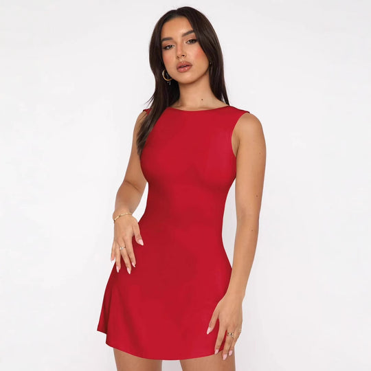 Damen Figurbetontes Minikleid aus hochwertigem Jersey EB