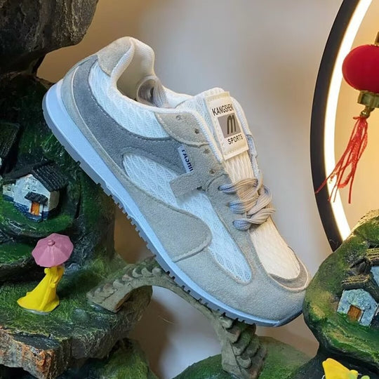 Damen Atmungsaktive Sneaker mit flexiblem Obermaterial und rutschfester Sohle EB