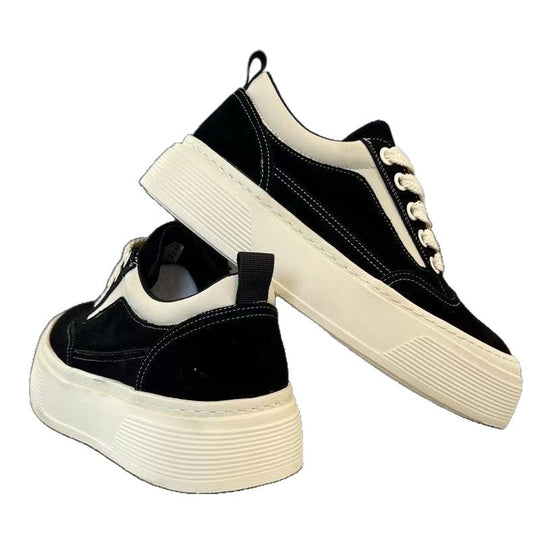 Damen Sneakers mit strukturiertem Obermaterial und voluminösem Sohlenprofil EB