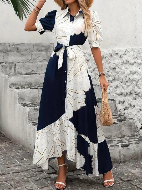 Damen Maxikleid mit floralem Design EB