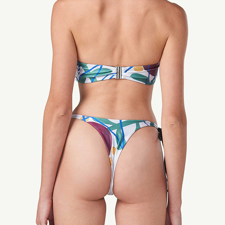 Damen Bandeau-Bikini mit stilvollem Bindesystem EB