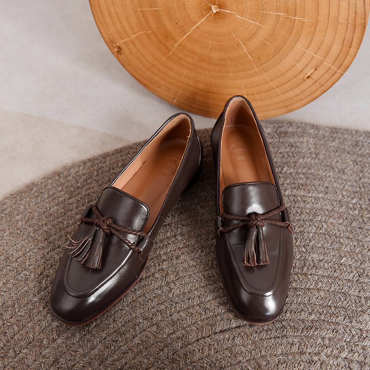 Damen Mokassins mit modischen Quasten und eleganter Sohle EB