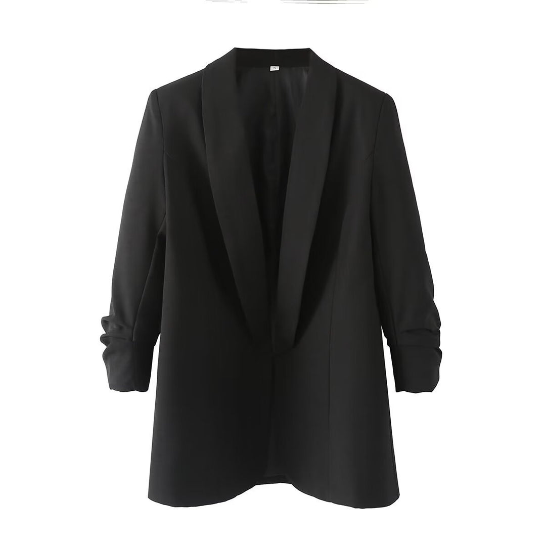 Damen Oversize Blazer ohne Verschluss EB