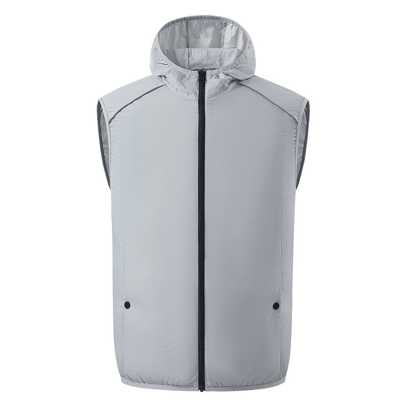 Herren nan leichte wasserdichte Kapuzenjacke winddicht mit reflektierenden Details EB