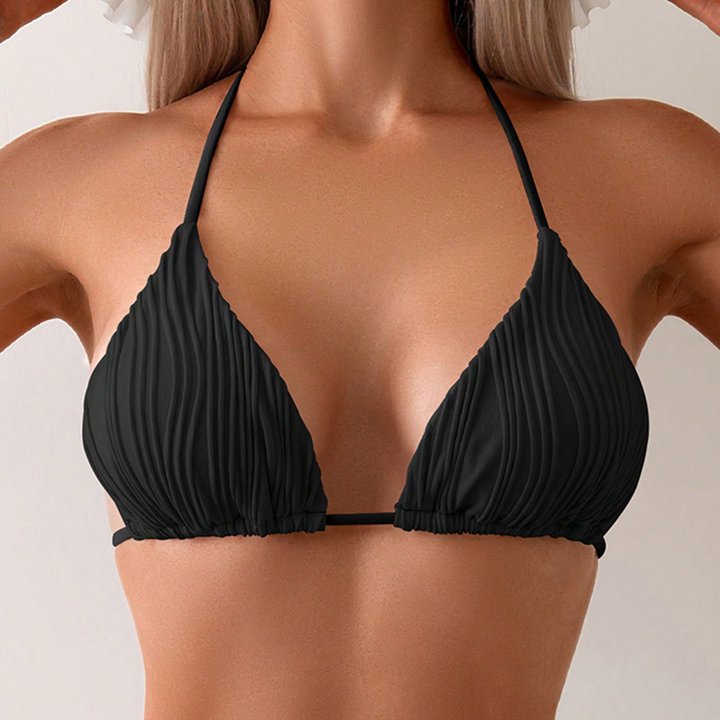 Damen Triangel-Bikini mit raffiniertem Rippendesign EB