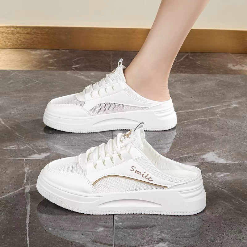 Damen Sportliche Slip-On Sneakers mit atmungsaktiver Mesh-Oberfläche und zusätzlichem Komfort EB