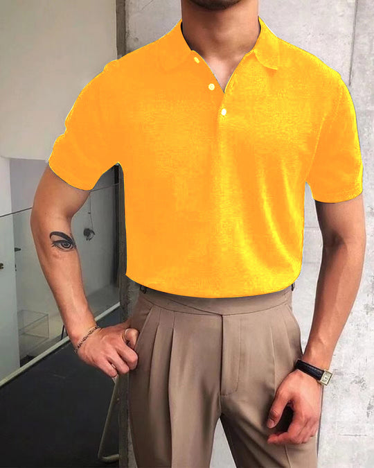 Herren nan Premium-Feinstrick-Poloshirt mit offenem Hemdkragen und dezenter Knopfleiste EB