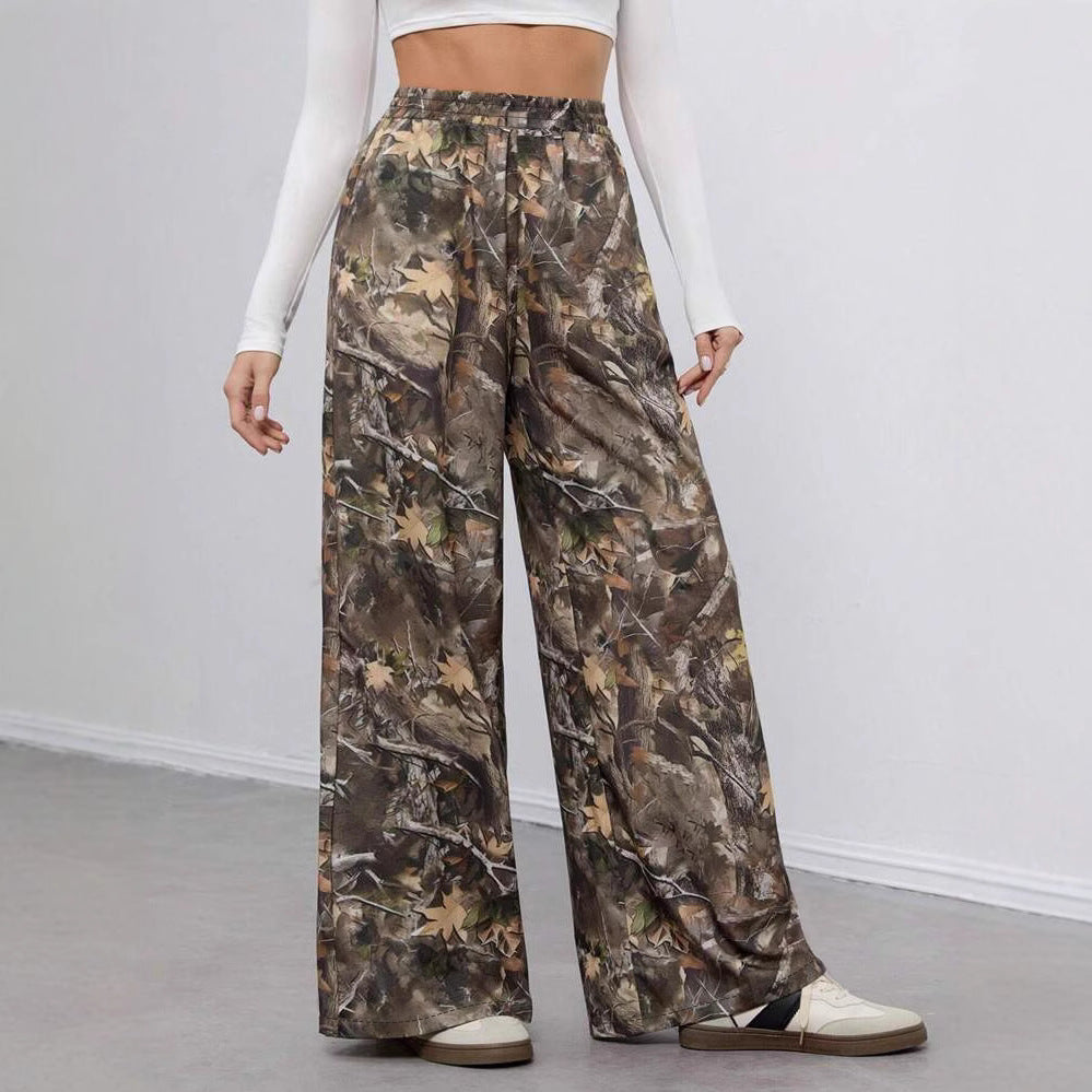 Damen weite Camouflage-Hose EB