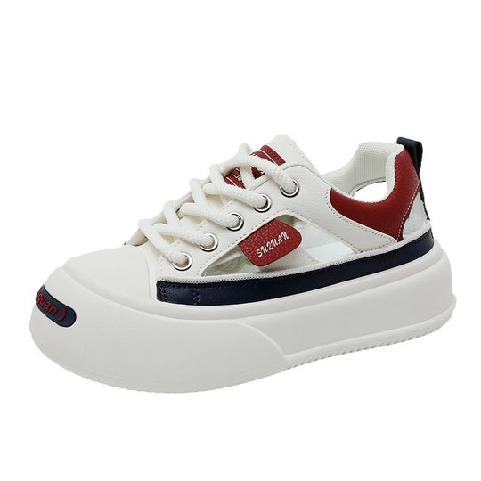 Damen modische Sneaker mit innovativem Sohlendesign und atmungsaktiver Obermaterialstruktur EB