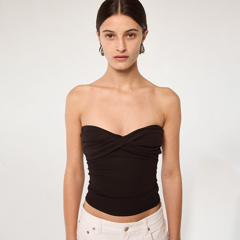 Damen Bandeau-Crop-Top EB