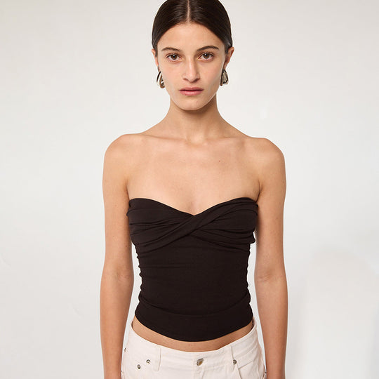 Damen Bandeau-Crop-Top EB