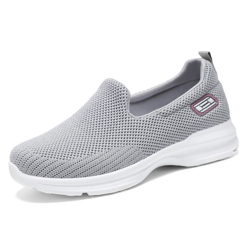 Damen Atmungsaktive Slip-On Sneakers mit flexiblem Netzdesign EB