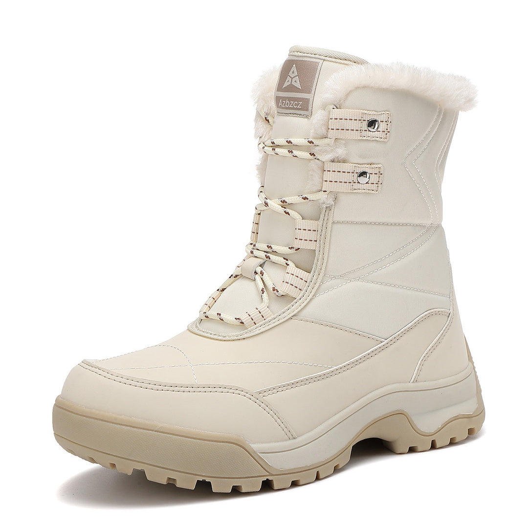 Damen isolierte Winterstiefel mit rutschfester Sohle und weichem Innenfutter EB