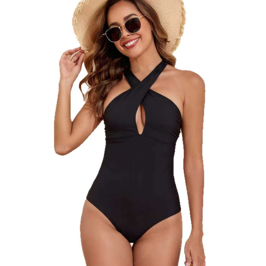 Damen Trendy Einteiler Badeanzug EB