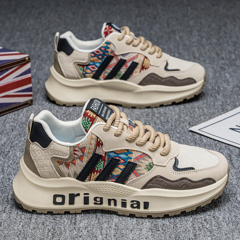 Damen Modische Sneakers mit einzigartigem Ethno-Design und stabiler Struktur EB