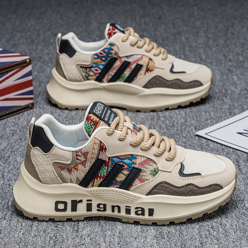 Damen Modische Sneakers mit einzigartigem Ethno-Design und stabiler Struktur EB