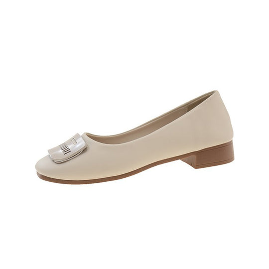 Damen Bequeme Pumps mit quadratischer Schuhspitze EB