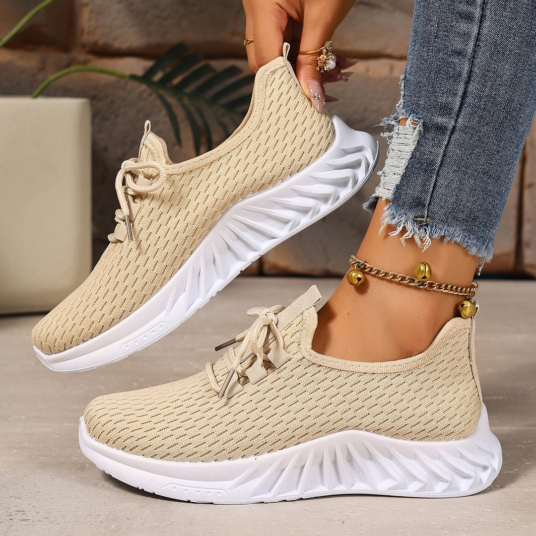 Damen Sportliche Atmungsaktive Sneakers mit flexiblem Sohlenkonzept EB