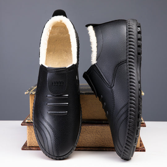 Damen Warmfutter Slip-On Schuhe mit rutschfester Sohle EB