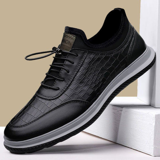Herren modische Sneaker mit edlem Schlangenmuster EB
