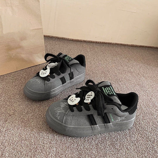 Damen Sportliche Sneaker mit einzigartigem Motiv und weichem Obermaterial EB