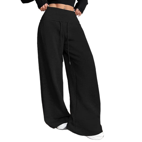 Damen Weite Jogginghose mit elastischem Taillenbund EB
