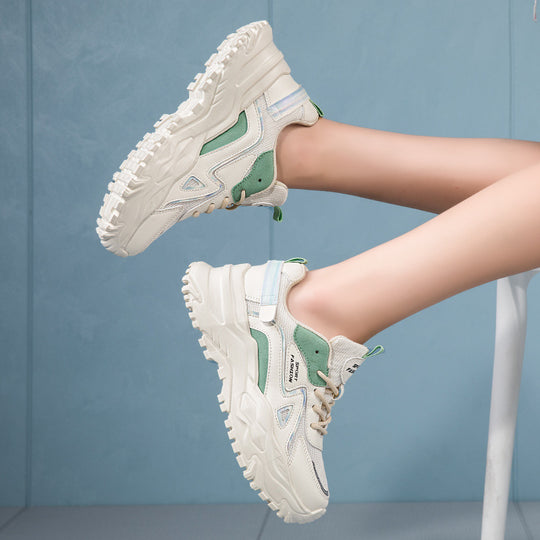 Damen Sportliche Sneakers mit dickem Profil und atmungsaktivem Obermaterial EB
