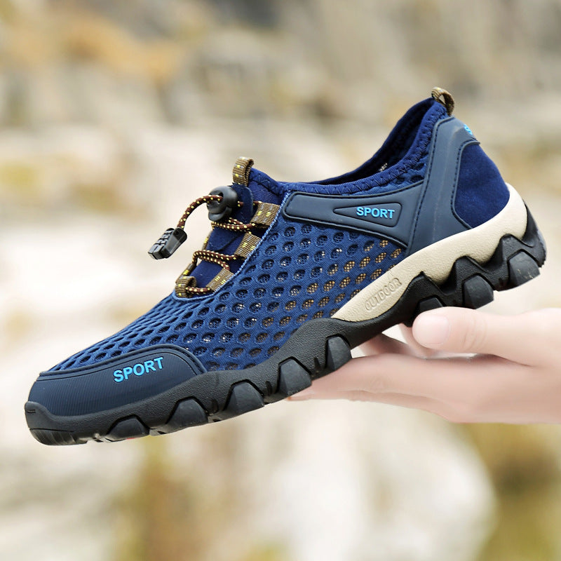 Damen Atmungsaktive und rutschfeste Sportschuhe mit elastischem Schnellschnürsystem EB