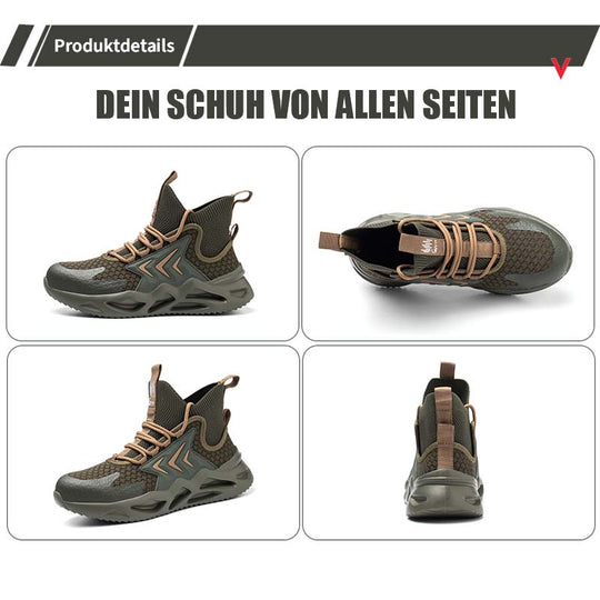 atmungsaktive fliegende gewebte Anti-Smashing-Sicherheitsschuhe EB