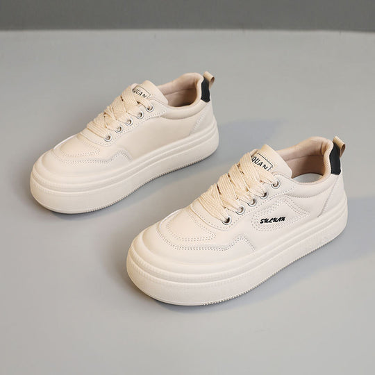 Damen modische Plateau-Sneaker mit atmungsaktiver Oberflächenstruktur und dämpfender Sohle EB
