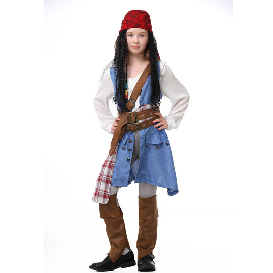 Jungen Piratenkostüm mit detailverliebtem Gehrock und Accessoires EB