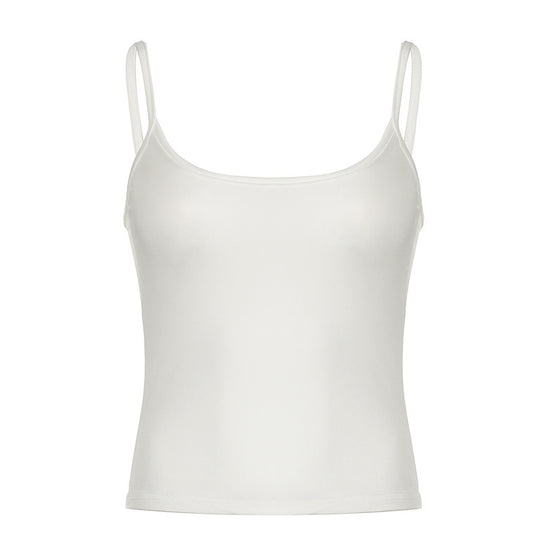 Damen Spaghetti-Trägertop aus feiner, atmungsaktiver Baumwolle EB