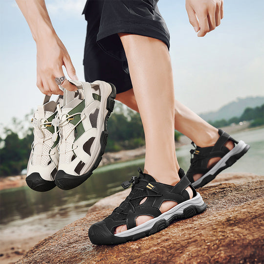 Damen Sportliche Freizeitsandalen mit atmungsaktiver Oberflächenstruktur und flexiblem Fußbett EB