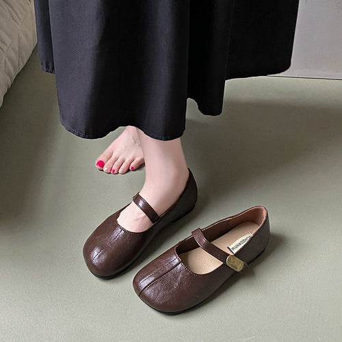 Damen Ballerinas mit verstellbarem Riemen und elegantem Design EB