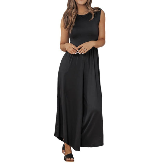 Damen Elegantes Maxikleid mit fließendem Schnitt EB