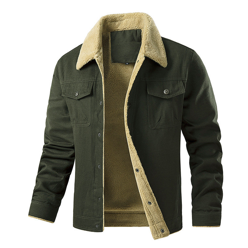 Herren gefütterte Utility-Jacke mit Teddyfutter EB