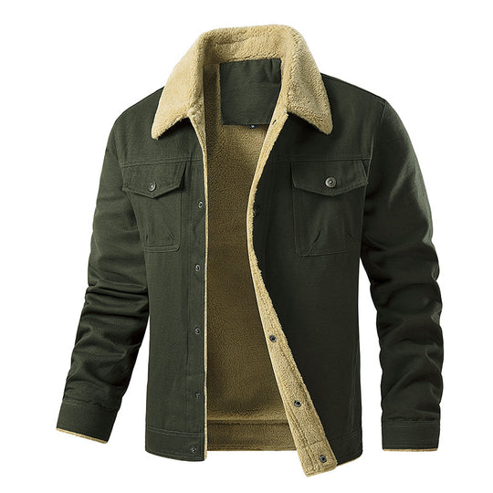 Herren gefütterte Utility-Jacke mit Teddyfutter EB